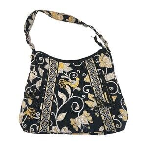 Vintage Vera Bradley  Maggie Yellow Bird Tote Shoulder Bag Purse - Retired